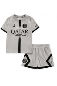 Paris Saint-Germain Babyklær Borte Fotballdrakt til barn 2022-23 Korte ermer (+ Korte bukser)